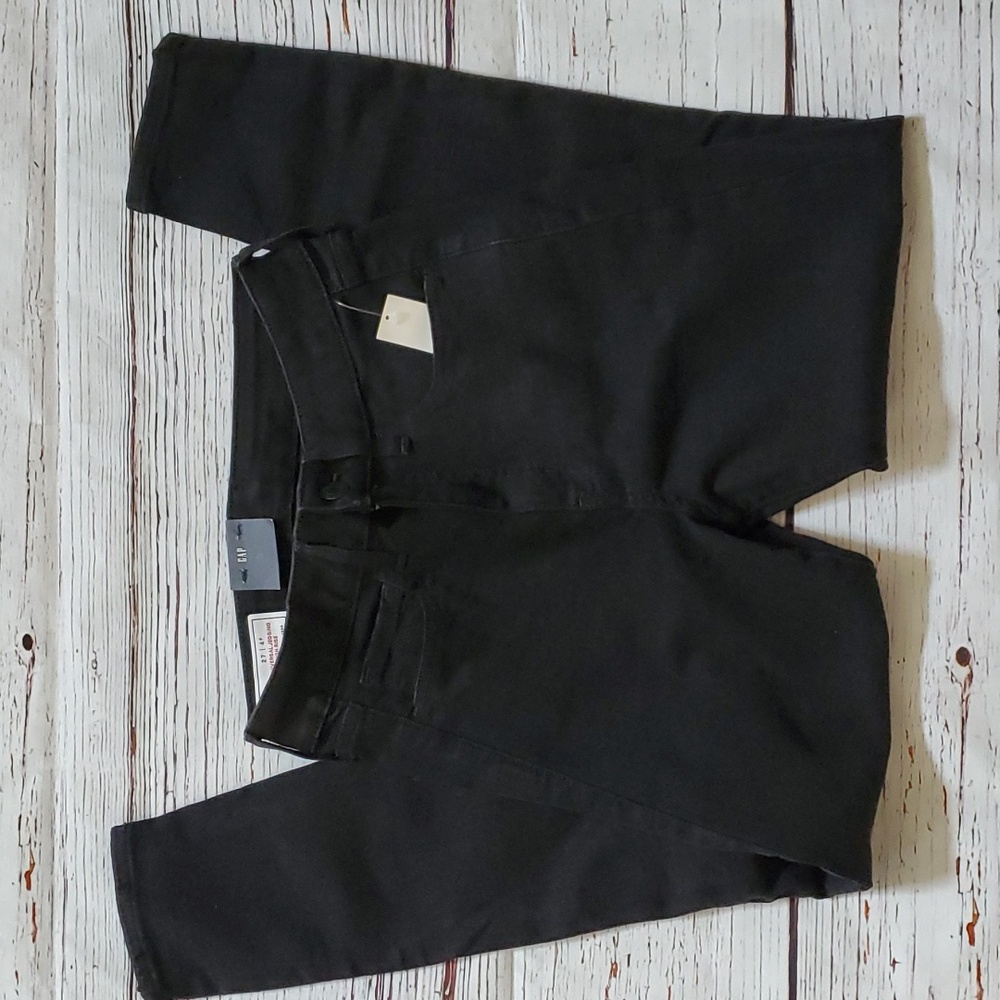 🆕️ GAP WOMEN'S BLACK UNIVERSAL JEGGING HIGH RISE JEANS 🖤